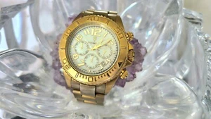Chronosport Men CHRON023R MOP Dial Date Chronograph 41mm Quartz Watch 7 1/4" - Picture 1 of 10