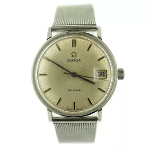 OMEGA DE STADT REF. 136.019 TOOL 106 AUTOMATIK SILBER ZIFFERBLATT EDELSTAHL UHR - Bild 1 von 7