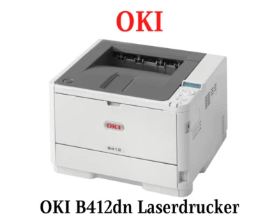 OKI B412dn Laserdrucker S/W-LED-Technologie 1.200 x 1.200 Win,Mac OS Rezeptdruck - Bild 1 von 4