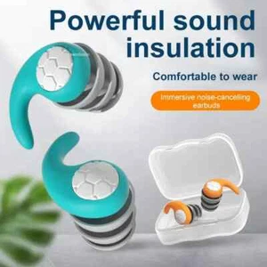 Tapón para los oídos con reducción de ruido para dormir protección para los oídos tapones para los oídos anti-ruido impermeables P... - Imagen 1 de 12