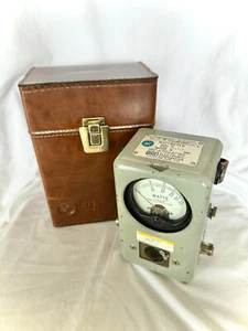 Vintage Bird Model 43 THRULINE WATTMETER with original leather case - Photo 1/16