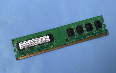1GB Samsung M378T2953EZ3-CE6 PC2-5300U DDR2 Non-ECC Computer Memory RAM - Image 1 of 3