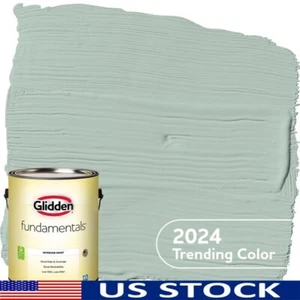 Low VOC Washable Interior Paint Eggshell Good Hide Coverage Light Blue 1Gal wall - Picture 1 of 12