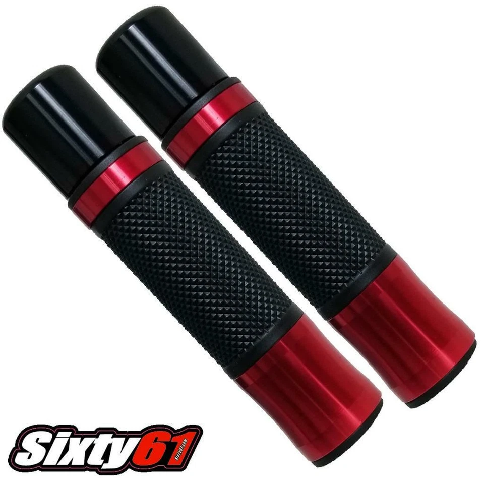Kawasaki Ninja ZX6R ZX9R ZX10R ZX12R ZX14R H2 H2R Red Grips Gel Comfort Hand - Image 1 of 1