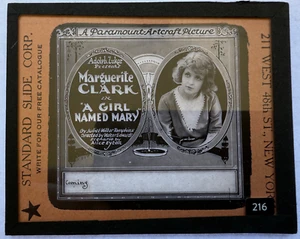 PELÍCULA DIAPOSITIVA LINTERNA MÁGICA UNA CHICA LLAMADA MARY MARGUERITE CLARK PARAMOUNT 1919 - Imagen 1 de 2
