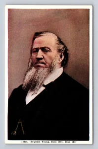 Brigham Young, Portrait, People, Antique, Vintagecard - Picture 1 of 2