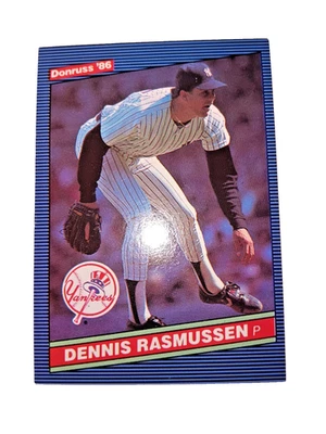 1986 Donruss #336 Dennis Rasmussen - New York Yankees - Image 1 of 2