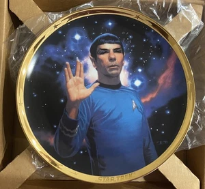 Star Trek Hamilton Collection "SPOCK" 25th Anniversary Collector Plate #  1663 K - Picture 1 of 6
