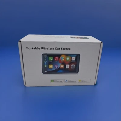 Hieha Inalámbrico Carplay 7" HD Portátil Pantalla Táctil Coche Estéreo con Apple y Android Foto 1 de 4