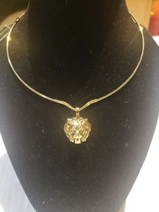 Vintage Anne Klein Löwe Halskette von Accessocraft goldfarben - Bild 1 von 5