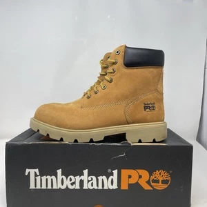 Stivali da lavoro Timberland Pro Sawhorse 6" punta di sicurezza composita grano uomo larghezza 10 W - Foto 1 di 8
