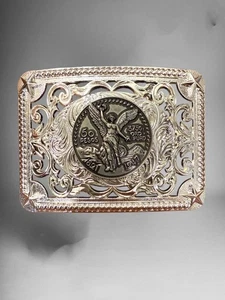 Centenary Western Cowboy Belt Buckle Hebilla Vaquera Rodeo Con Centenario - Picture 1 of 2