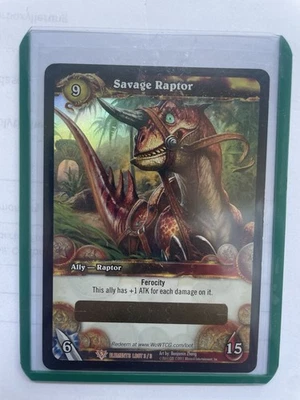 WOW Loot Card - Wilder Raptor - Savage Raptor - Bild 1 von 2
