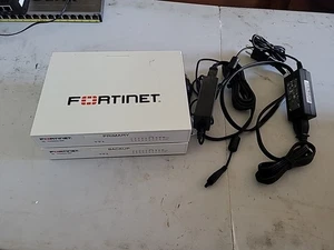 Fortinet FortiGate FG-60F Firewall With Power Adapter Cord - Afbeelding 1 van 2