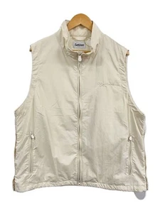 BEAMS Setinn Ballperson Vest ivory L Used - Picture 1 of 7