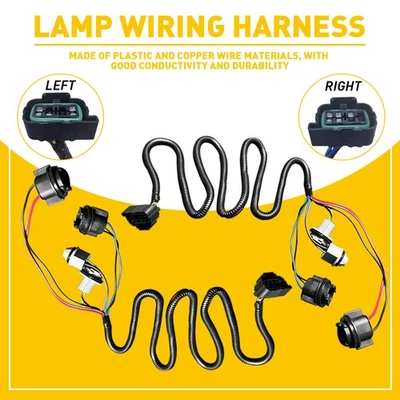 2Pc Tail Light Wiring Harness 16531401 For 2005-2006 Chevrolet Silverado 1500 HD - Imagem 1 de 4