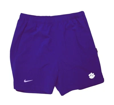 Nike Clemson Tigers Lateral Dri-FIT Jugador Bolsillos Cortos Para Hombre L Púrpura CW5409 Foto 1 de 3