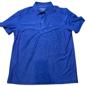 Camisa Polo Tommy Bahama IslandZone Para Hombre Azul Medio Golf Informal - Imagen 1 de 3