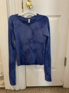 Lululemon Swiftly Tech Long Sleeve Shirt 2.0 Race Length Marble Dye Psychic Sz 6 - Picture 1 of 6
