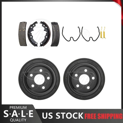 Kit de herrajes de tambores de freno y zapatas de freno trasero para Pontiac Sunfire 1996-1998 Foto 1 de 4