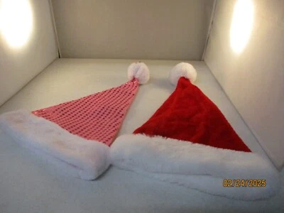 Pink & Red Santa Hats - Image 1 of 2