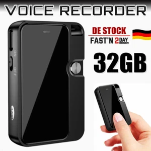 Digital Mini Diktiergerät Tragbar Aufnahmegerät Audio Sound Voice Recorder 32GB - Bild 1 von 19