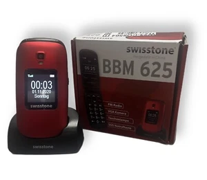 SWISSTONE BBM 625 Seniorenhandy Rot für Kinder Mitarbeiter Senioren Farbdisplay - Bild 1 von 2
