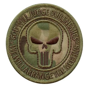 god will judge our enemies multicam morale navy seals seal sew iron on patch - Bild 1 von 2