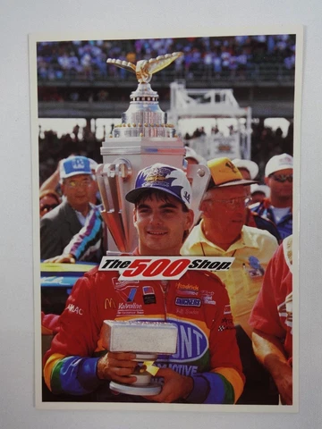 #24 Jeff Gordon Victory Circle 1994 Inaugural Brickyard 400 Collector Postcard Cover