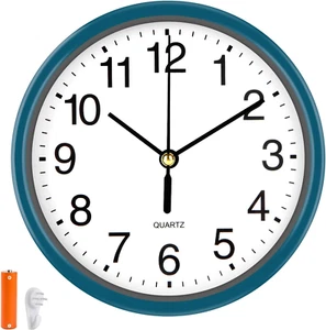 Silent Wall Clock Non Ticking, 6 Inch Wall Clocks Battery Operated, Small Analog - Picture 1 of 7