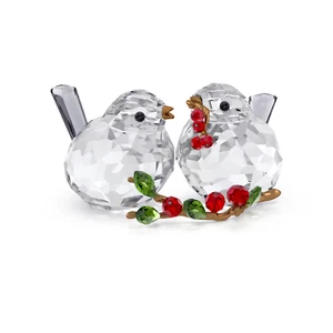 Swarovski Crystal IDYLLIA Bird Couple and Berries Figurine 5701371 - Picture 1 of 9