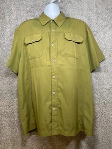 Little Donkey Andy Mens XL Olive Green Fishing Hiking Shirt Pockets Vented - Picture 1 of 7