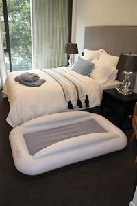 Toddler Travel Bed With Side Bumper Rails and Removable Mattress - Picture 1 of 16