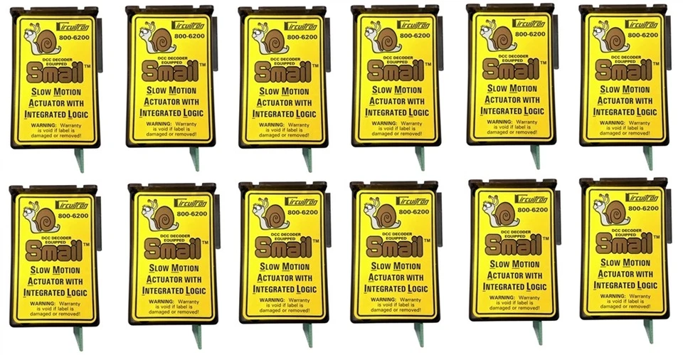 New  Circuitron 6212 12pk Tortoise Smail Switch Machine DCC Integrated Decoder  - Image 1 of 1