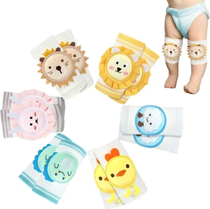6 Pairs Baby Crawling Knee Pads Large Baby Knee Protectors with Spongy Pads B... - Picture 1 of 1