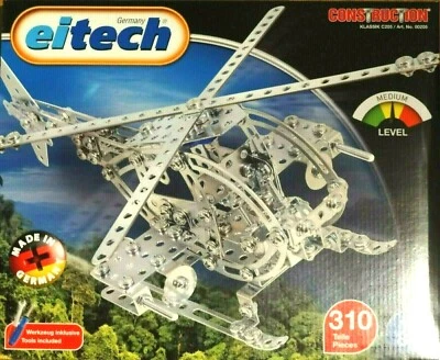 Army Helicopter Eitech Metal Construction Building Toy Set Steel C205 - Image 1 of 2
