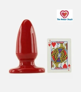 Doc Johnson Red Boy The Challenge LARGE Wide Thick BUTT PLUG Anal Sex  - Picture 1 of 3