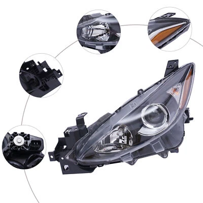 Halogen Headlight For Mazda 3 Sedan Hatchback 2014 2015 2016 Driver Side Left Foto 1 de 4