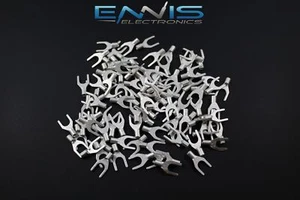 18-22 GAUGE 25 PK UNINSULATED/ NON INSULATED SPADE #10 TERMINAL CONNECTOR USR10 - Picture 1 of 4