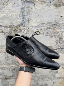 Thierry Mugler Vintage Derby Leather Dress Shoes size 41.5 - Picture 1 of 16