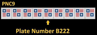 US 5756A Patriotic Block Nonprofit Org 5c PNC9 B222 MNH 2023 - Image 1 of 2