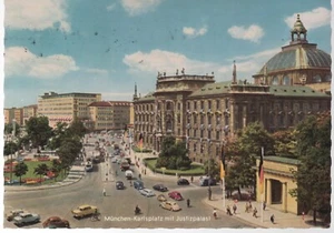 GERMANY Monaco~Karlsplatz con Palazzo di Giustizia~Monaco~Cars, Beautiful Buildings~PC - Foto 1 di 1