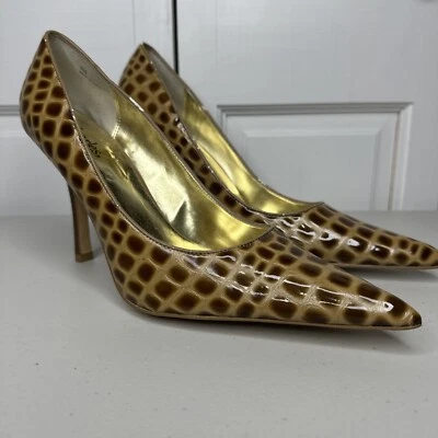 Zapatos de tacón de aguja para mujer talla 9,5 estampado animal Charles by Charles David zapatos de salón nuevos Foto 1 de 4