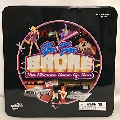 Sababa Go for Broke - The Ultimate Game of Vice (Tin Box Edition) New Open Box - Image 1 of 4