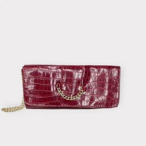 Red Crocodile Embossed Wrislet - Picture 1 of 8