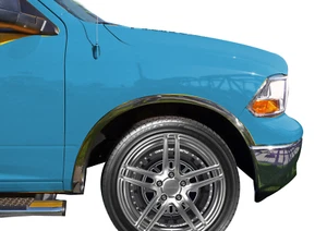 FENDER TRIM FOR RAM 1500 09-18 Classic Stainless Steeel High Polish 2" Molding - Picture 1 of 2