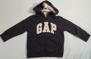 Felpa unisex pile con cappuccio GAP bambino 3 anni caldo logo ricamato giacca zip intera - Foto 1 di 5