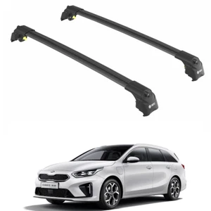 Juego de 2 barras transversales negras para adaptarse a KIA CEED SPORTSWAGON (CD) 19+ - Imagen 1 de 22