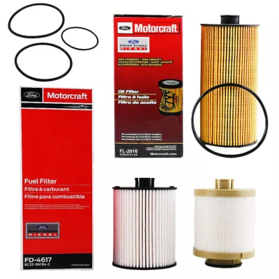 Kit de filtro de combustible de aceite Motorcraft para 08-10 FORD F-250 F-350 SUPER DUTY 6,4 L diésel Foto 1 de 4