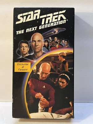Star Trek The Next Generation Pilot Episodes 1 & 2 Encounter at Farpoint VHS - Imagem 1 de 3